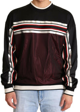 Dolce & Gabbana Black Red Mesh Sport Pullover Crewneck Sweater -   -  Dolce & Gabbana.